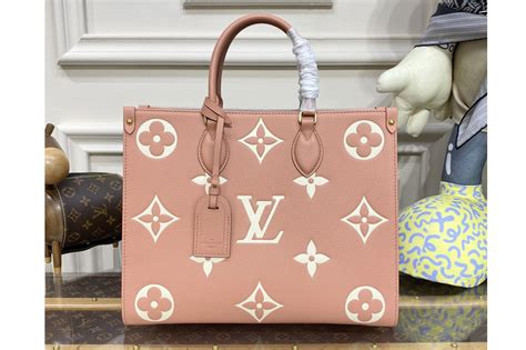 lv m45595|OnTheGo MM Monogram Empreinte Leather.